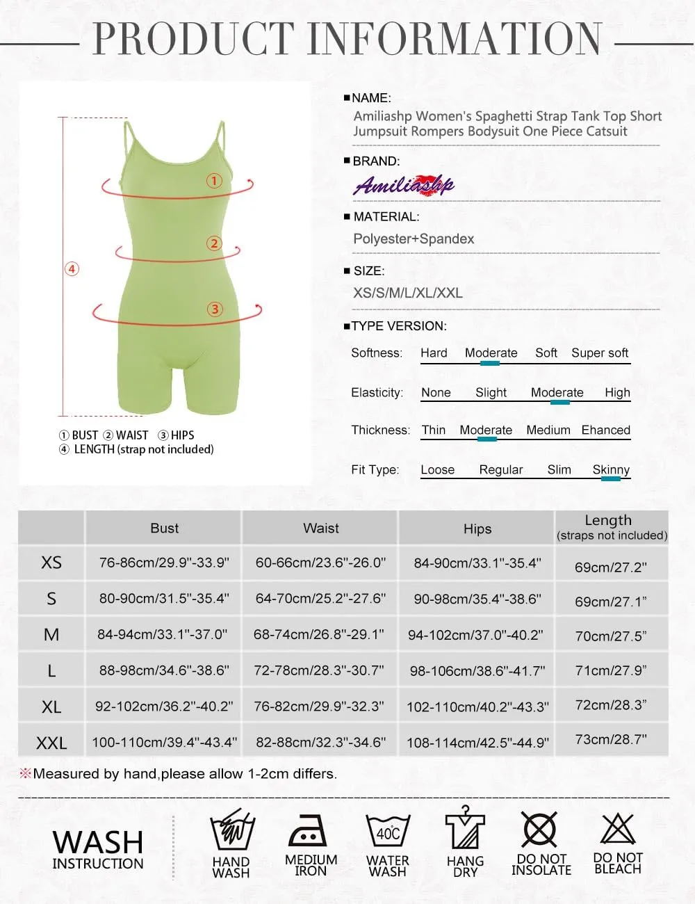 Amiliashp Women's Spaghetti Strap Tank Top Short Jumpsuit Rompers Bodysuit One Piece Catsuit