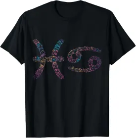 Astrology Horoscope Zodiac Signs Gemini and Cancer Couple T-Shirt