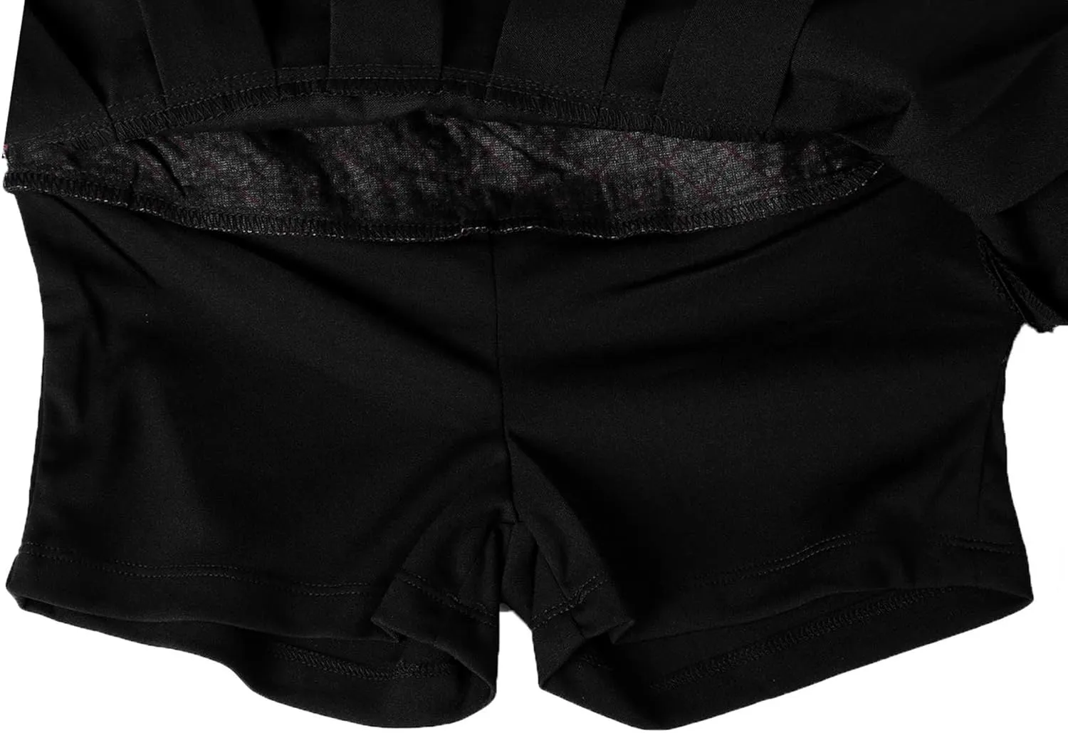 Bienzoe Girls School Uniform Skirt: Kids Adjustable Waist Stretchy Pleated Skort