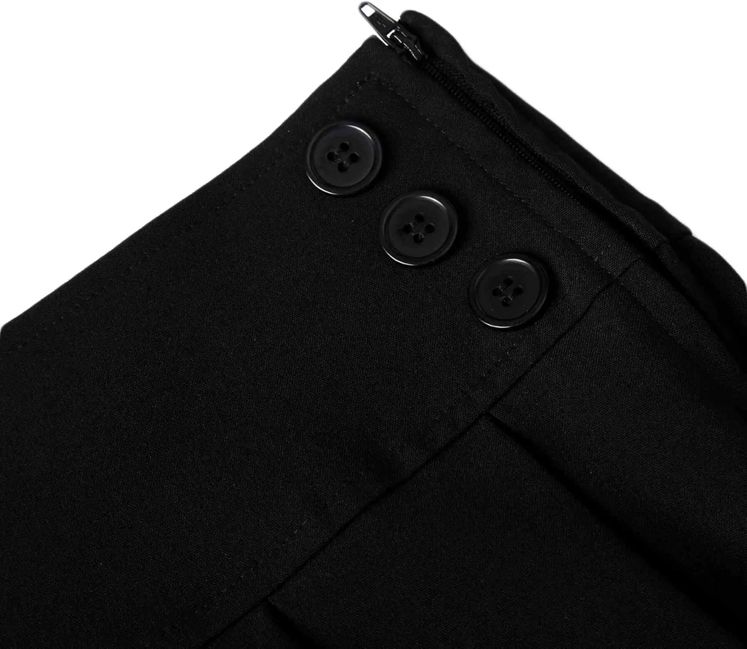 Bienzoe Girls School Uniform Skirt: Kids Adjustable Waist Stretchy Pleated Skort