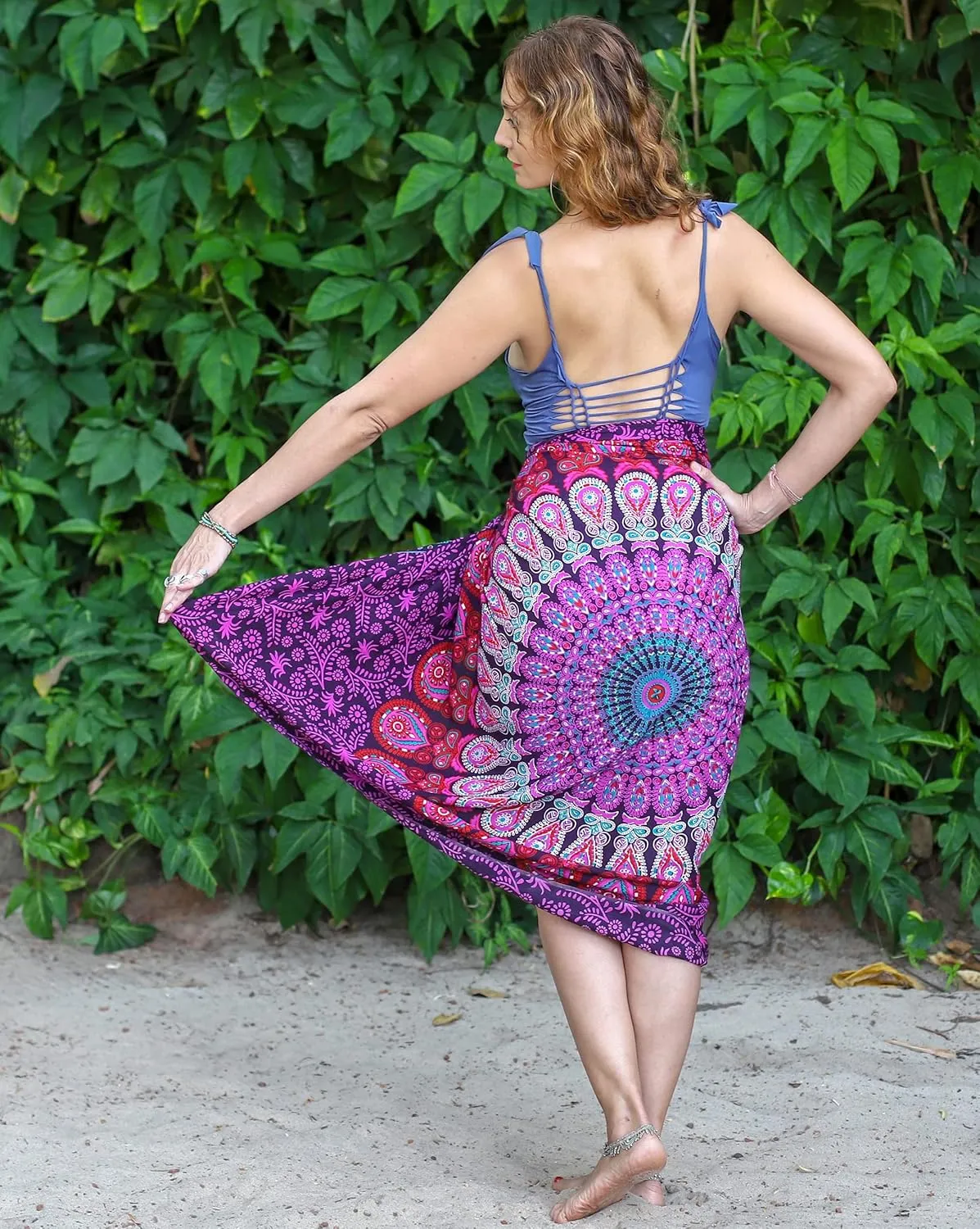 Boho Chic Pareo - Mandala Pareo - Bikini Swimsuit Cover Up - Beach Dress - Wrap