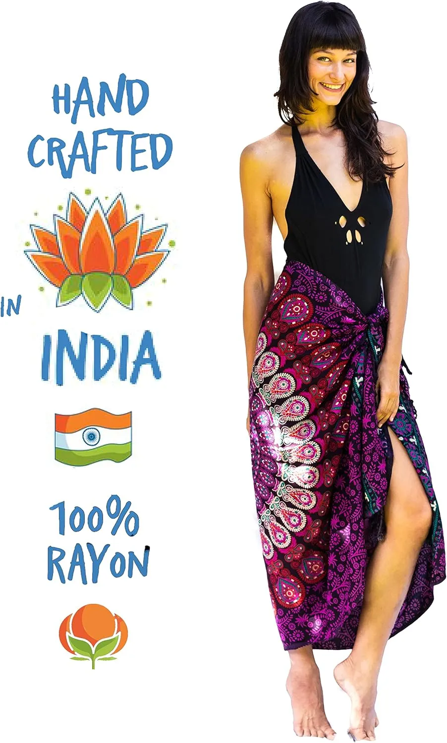 Boho Chic Pareo - Mandala Pareo - Bikini Swimsuit Cover Up - Beach Dress - Wrap