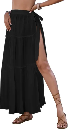 Bsubseach Sarong Wraps for Women Beach Cover Ups Skirts Swimsuit Boho Long Pareo Bathing Suit Coverup