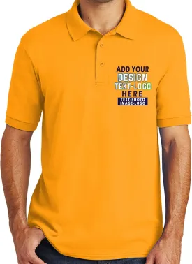 Custom Shirts Add Your Design Text Logo Photo for Men Personalized Polo T-Shirt