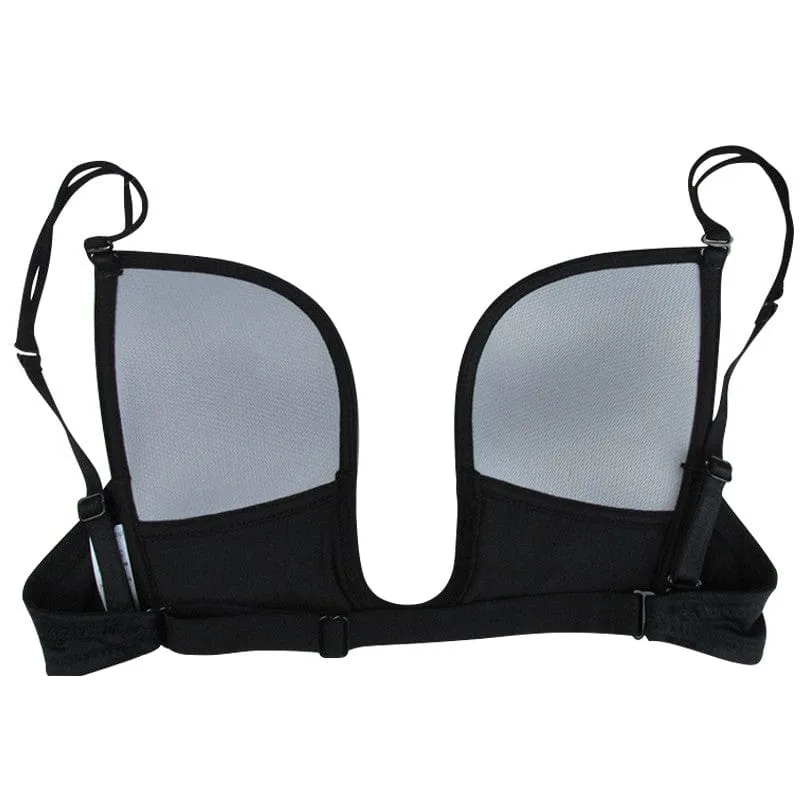 Deep U Backless Bra Push Up Bra Long Time Strapless Bra
