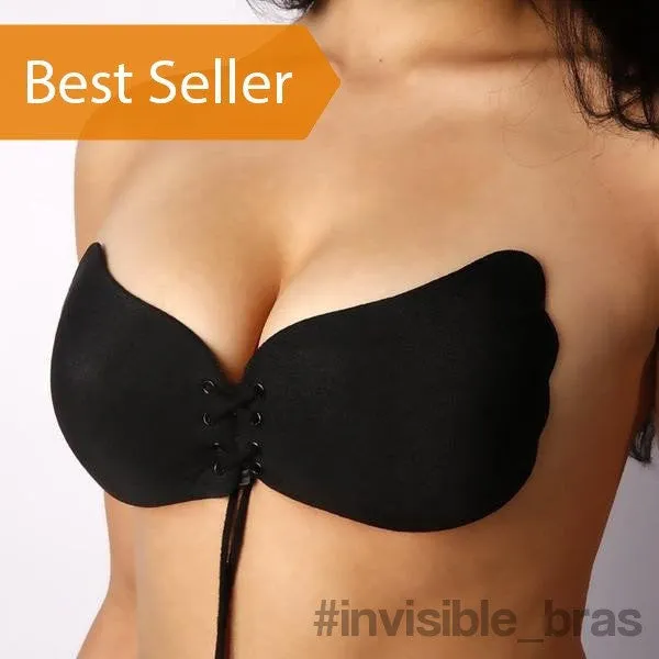 Invisible Bras Self Adhesive Silicone Push Up with Drawstring