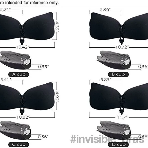 Invisible Bras Self Adhesive Silicone Push Up with Drawstring