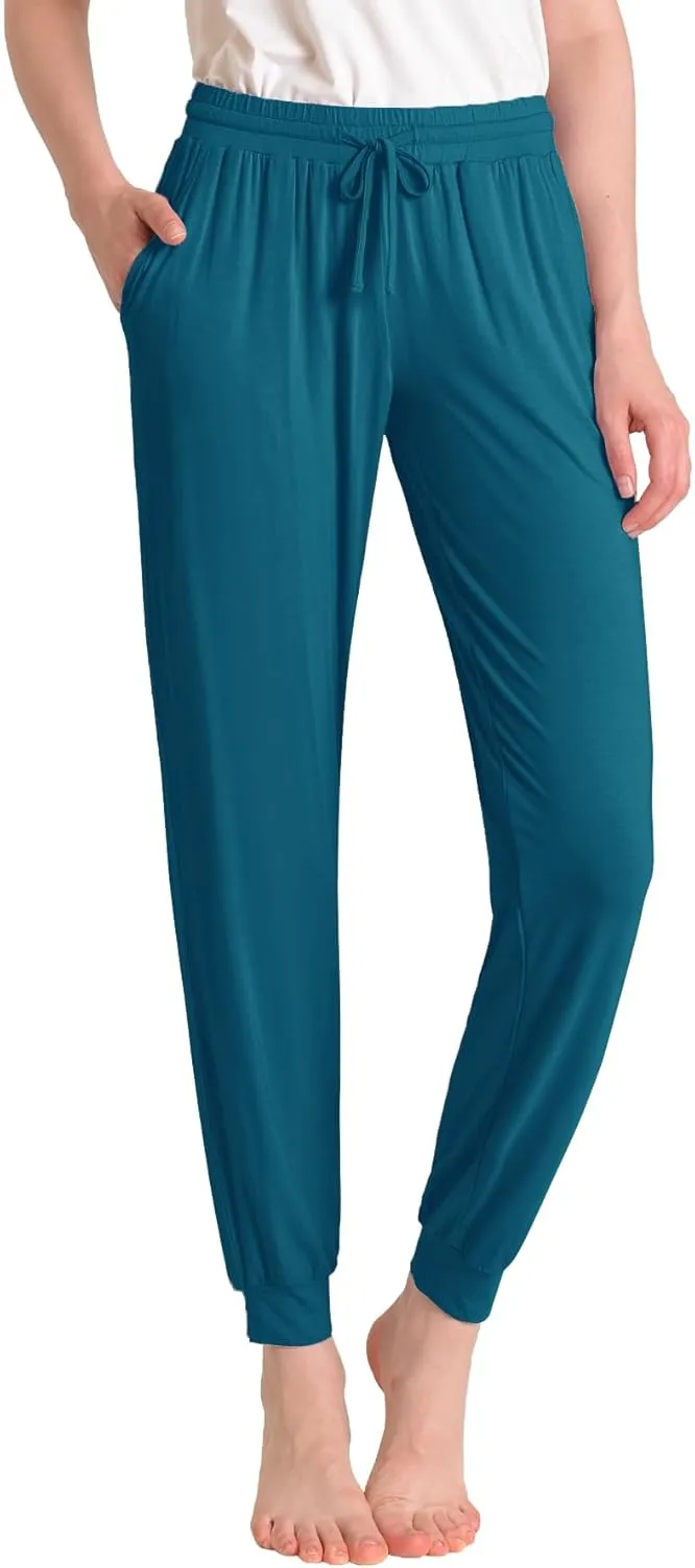 Latuza Women's Petite Pajama Pants Soft Viscose Sleep Joggers