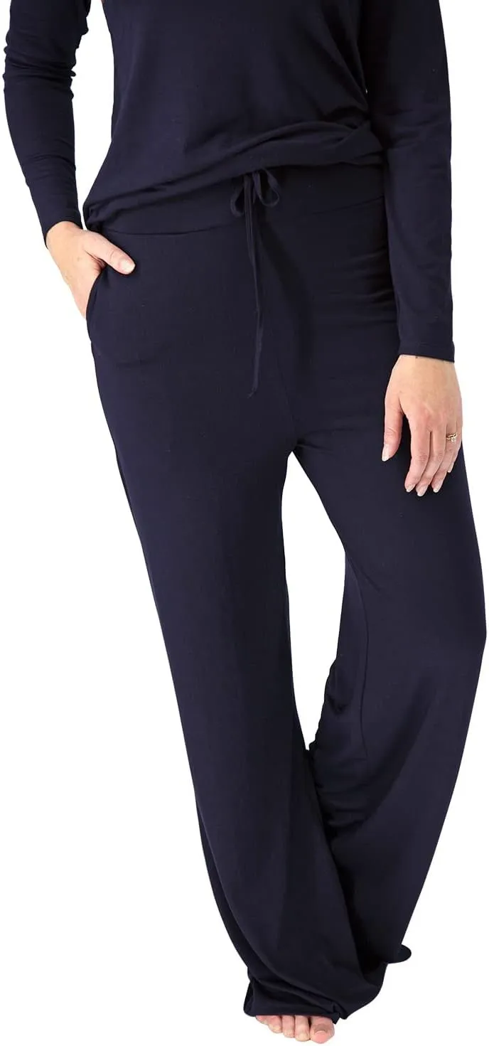 Mothera Bamboo Drawstring Lounge Pants for Women | Comfy and Soft Maternity Pajama Pants