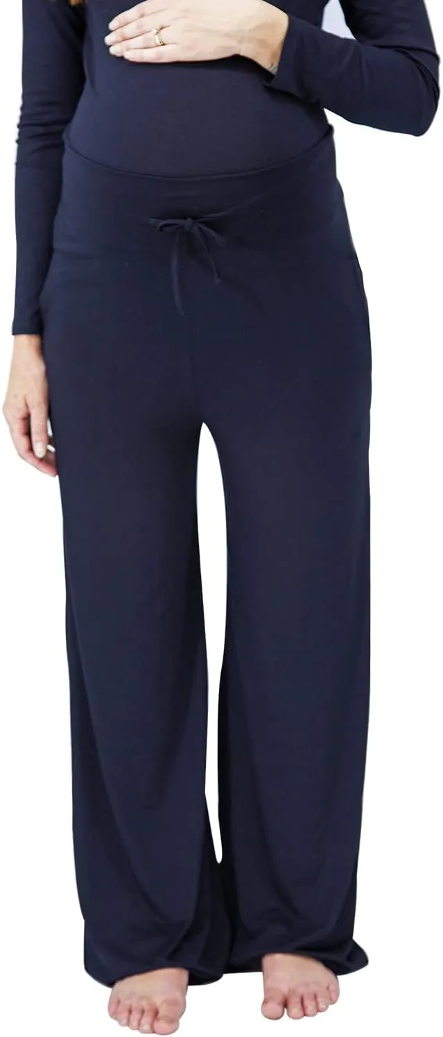 Mothera Bamboo Drawstring Lounge Pants for Women | Comfy and Soft Maternity Pajama Pants