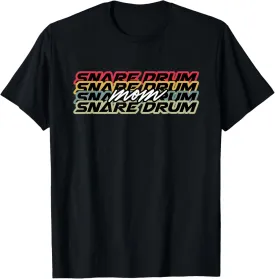 Snare Drum Mom Player Retro Vintage Style 70s 80s 90s T-Shirt