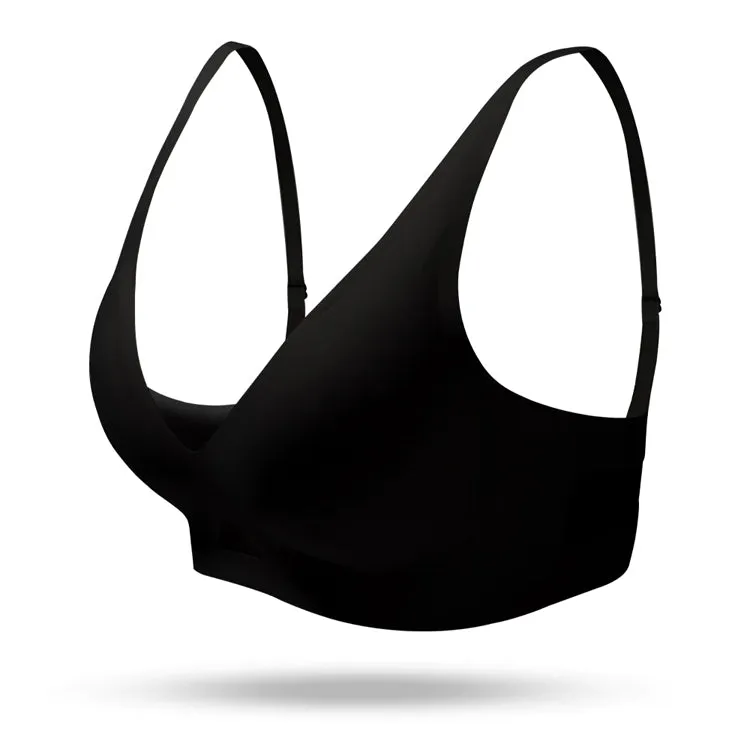 V-Neck Stretch Push Up Wireless Bras