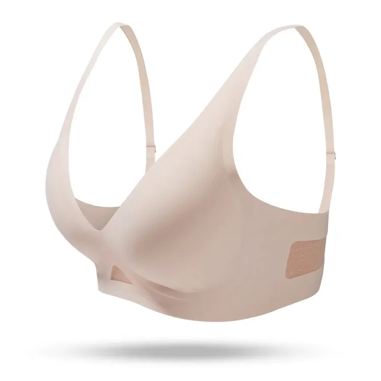 V-Neck Stretch Push Up Wireless Bras
