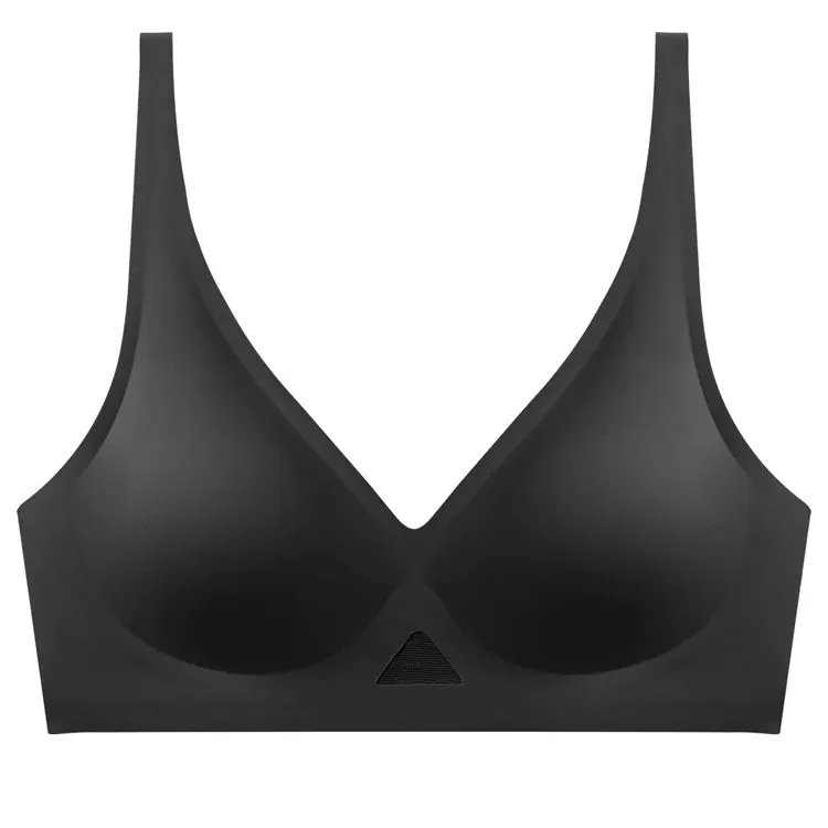 V-Neck Stretch Push Up Wireless Bras
